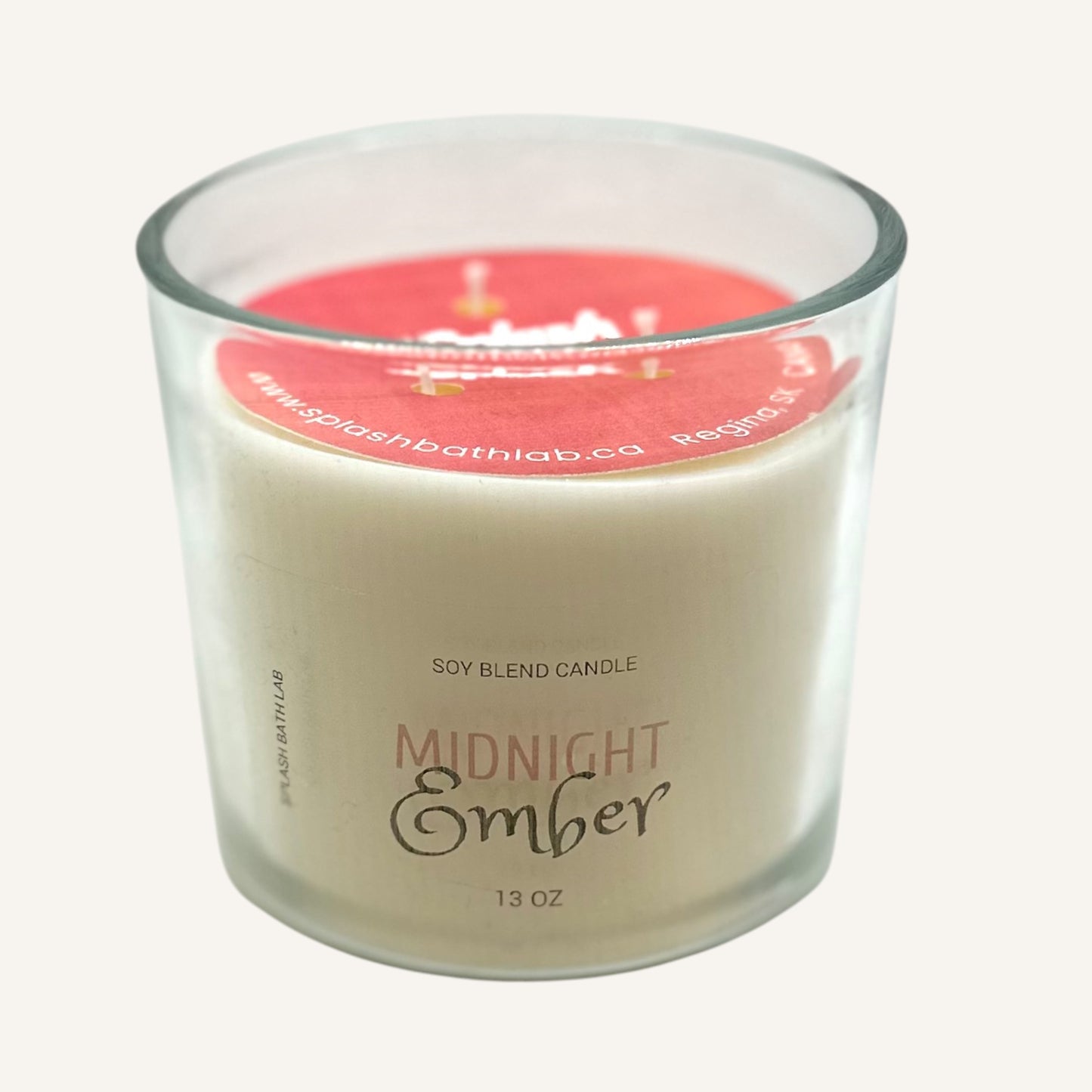 Midnight Ember Candle - Glass Jar 12oz