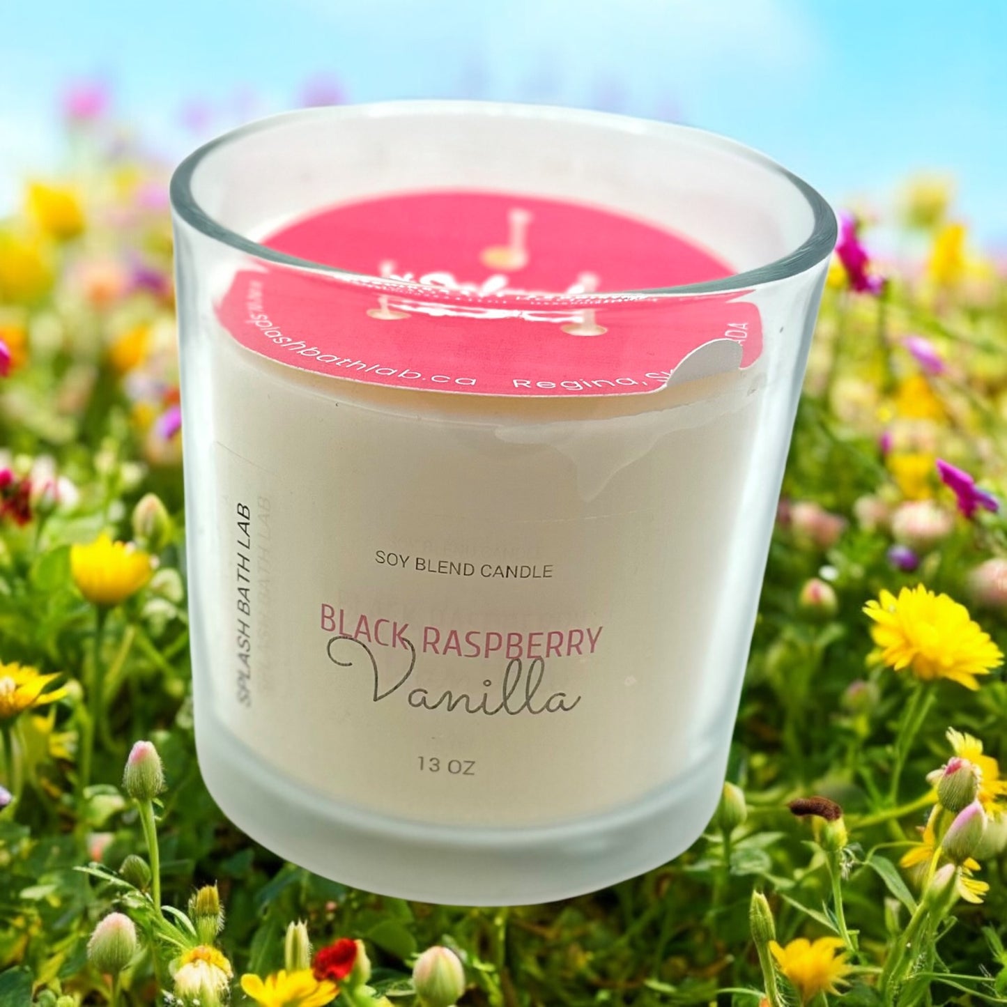 Blackraspberry Vanilla Candle - Glass Jar 13oz
