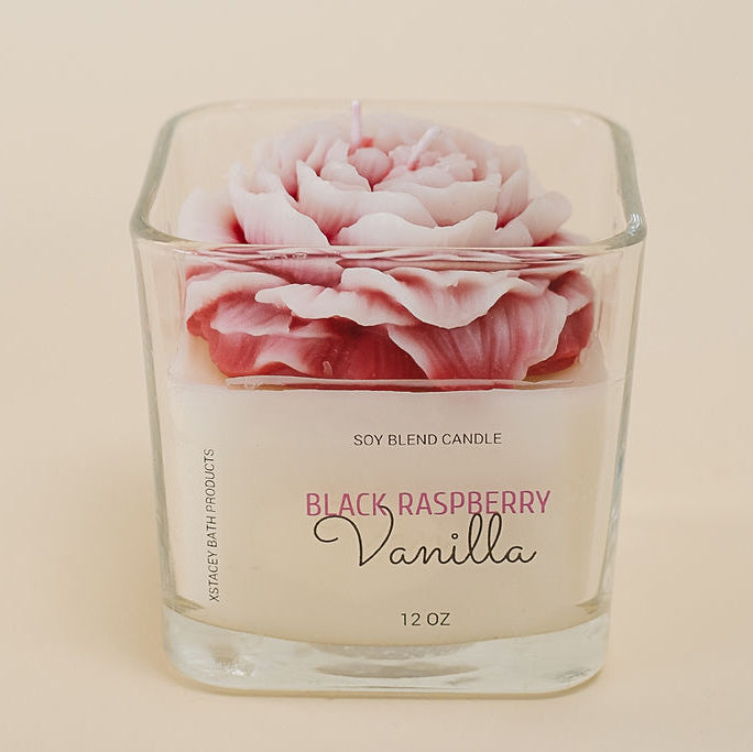 Peony Candle - Square