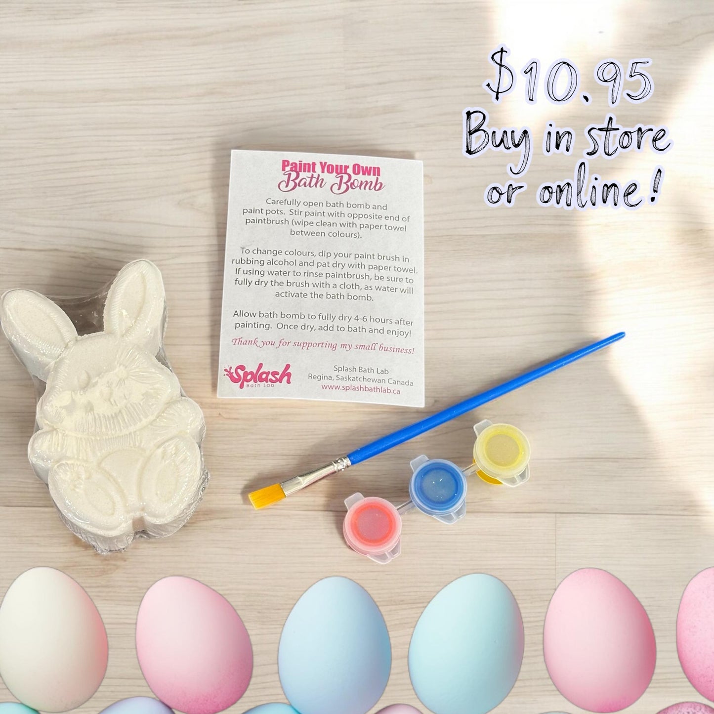 Paint Your Own Bath Bomb Kit - Bunny