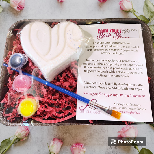 Paint Your Own Bath Bomb Kit - Valentine's