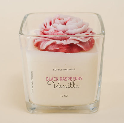Peony Candle - Square