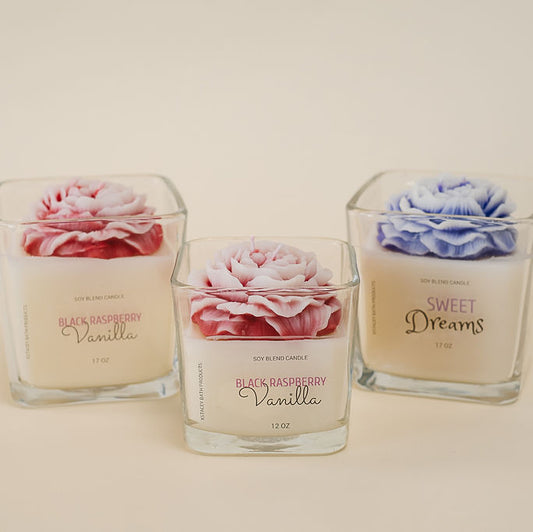 Peony Candle - Square