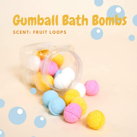 Gumball-size Bath Bombs